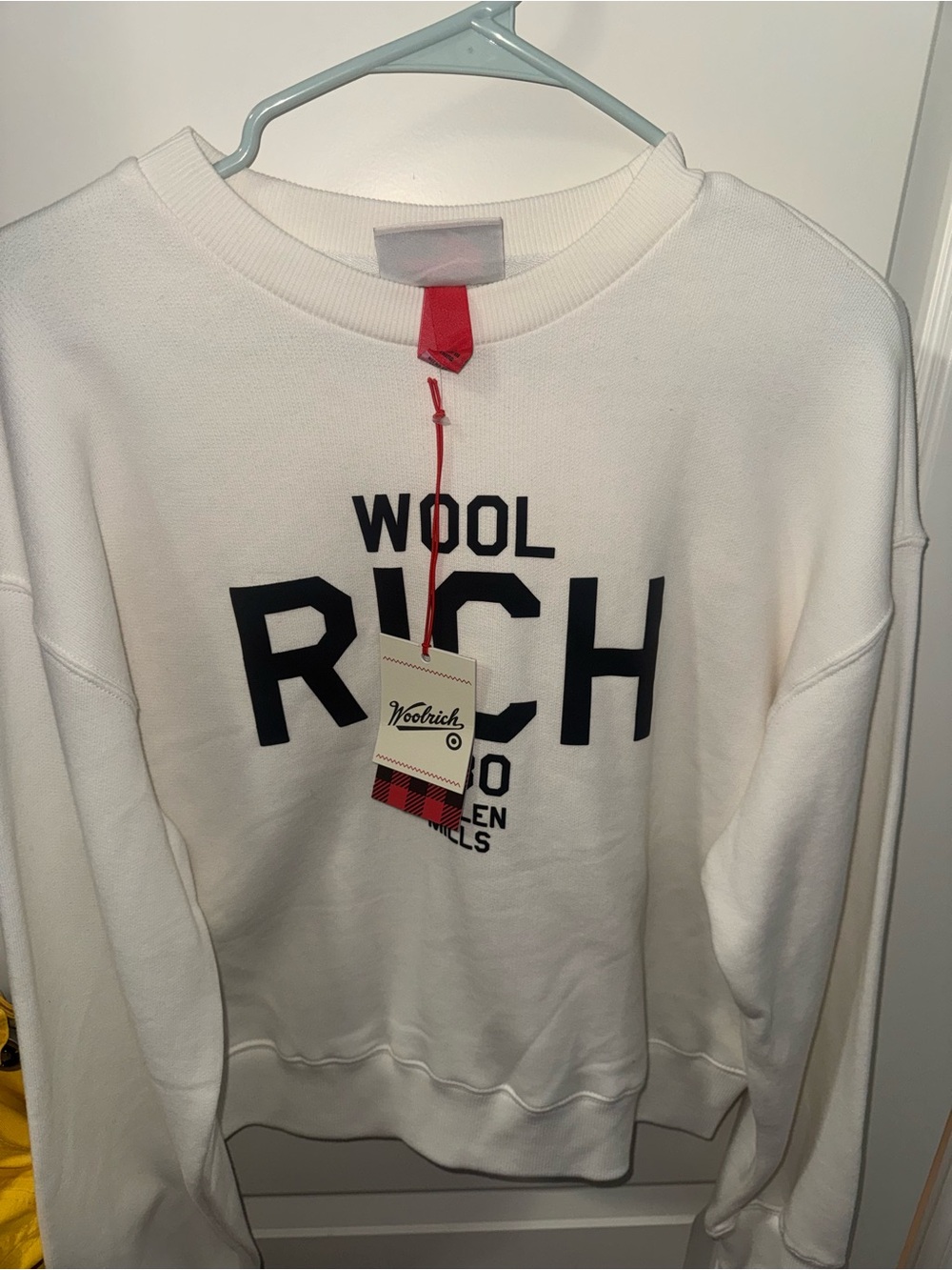 Woolrich White Crewneck Sweatshirt - Wool-rich